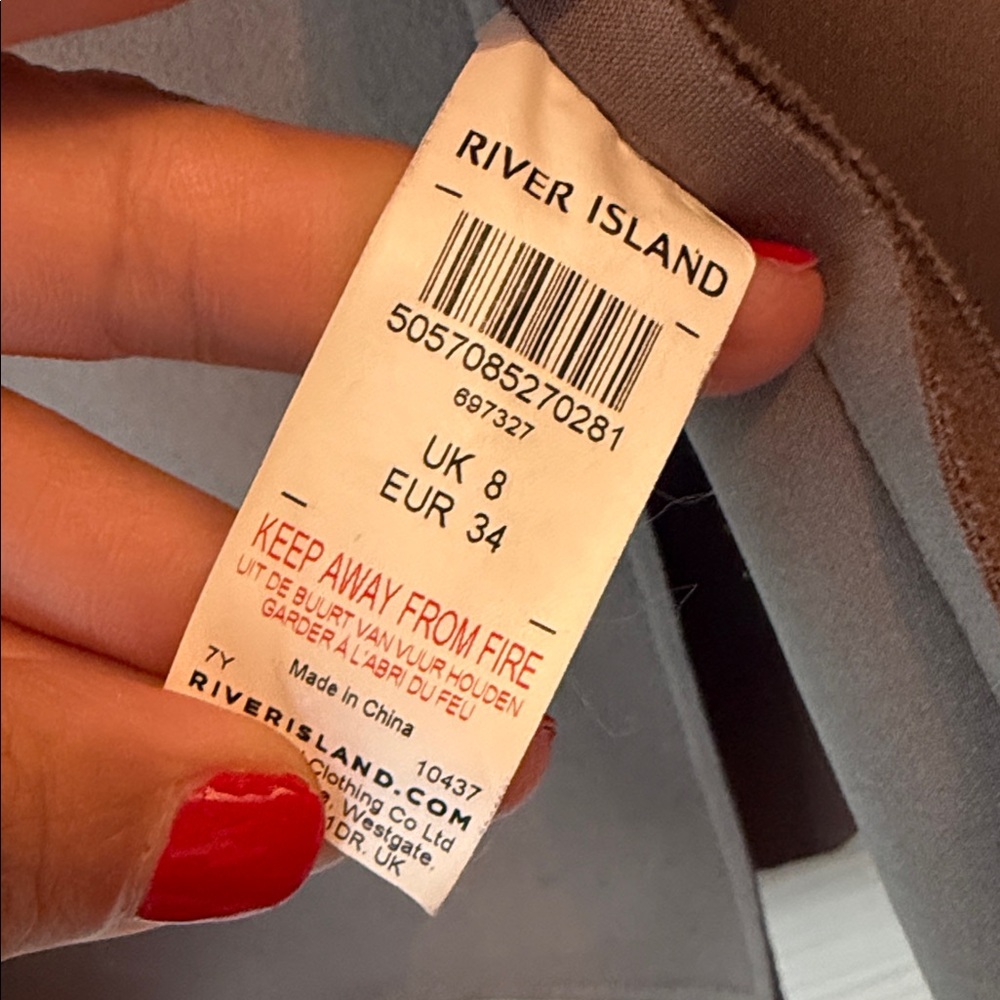 Gray River Island Women's Coat US 4 UK 8 - Picture 13 of 14